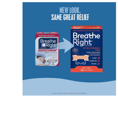 BREATHE RIGHT EXTRA STRENGTH TAN